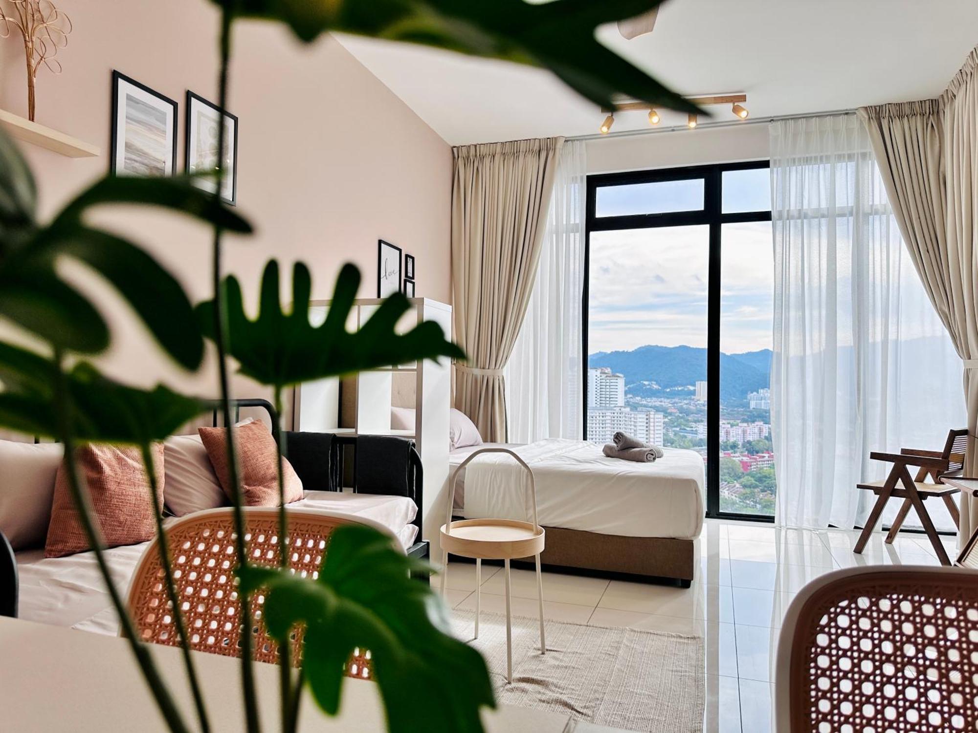 New 2Br Georgetown Warm And Lovely Homestay 10Pax-无敌美景两房民宿 Beacon Executive Suite ภายนอก รูปภาพ