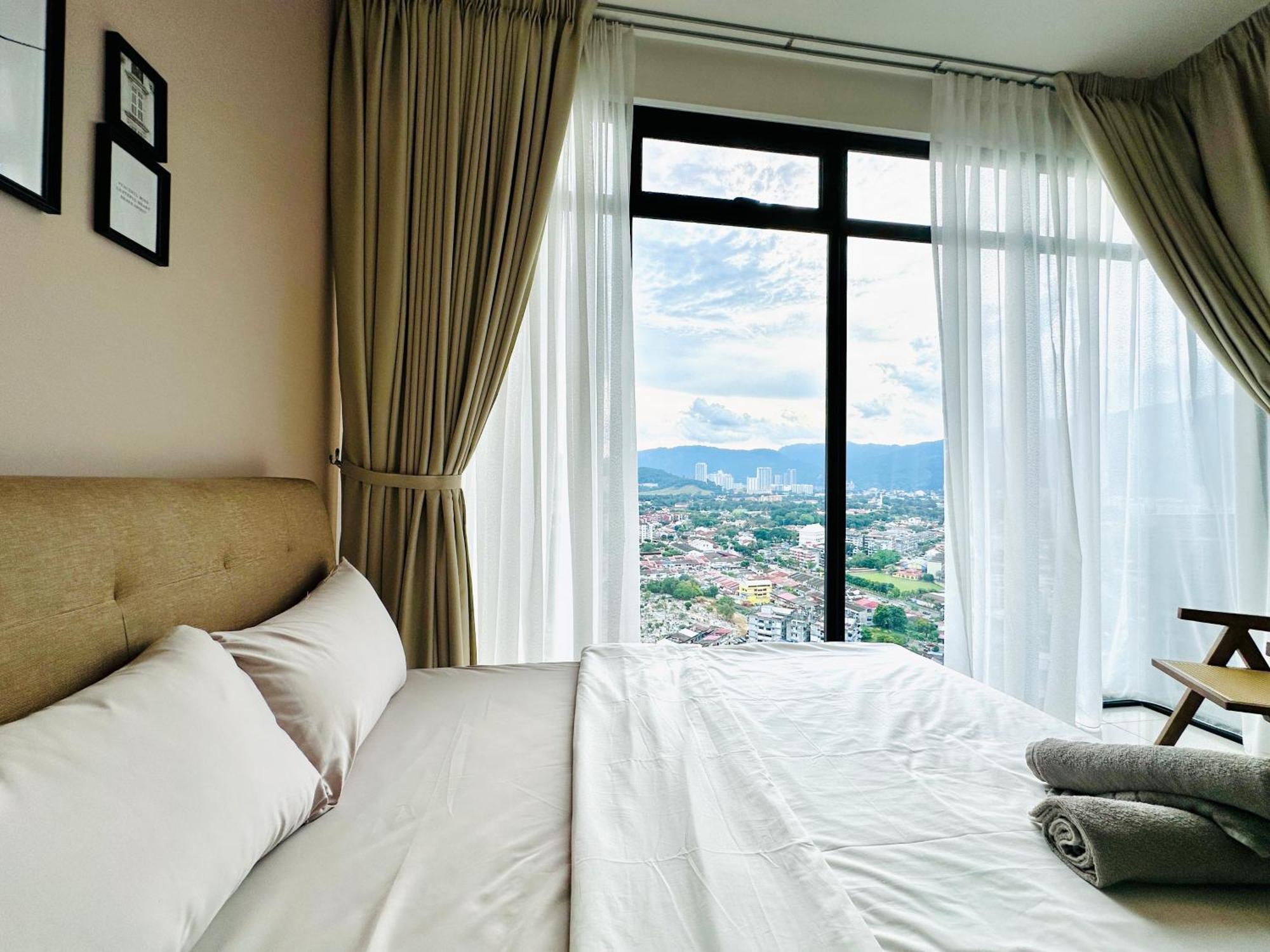 New 2Br Georgetown Warm And Lovely Homestay 10Pax-无敌美景两房民宿 Beacon Executive Suite ภายนอก รูปภาพ