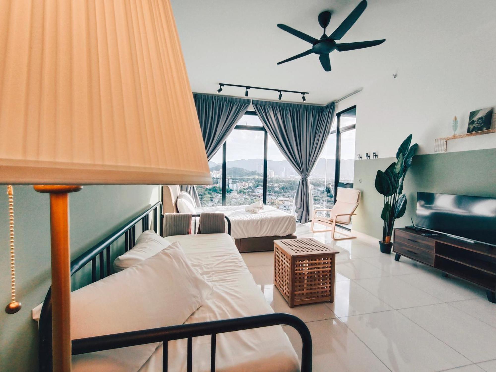 New 2Br Georgetown Warm And Lovely Homestay 10Pax-无敌美景两房民宿 Beacon Executive Suite ภายนอก รูปภาพ