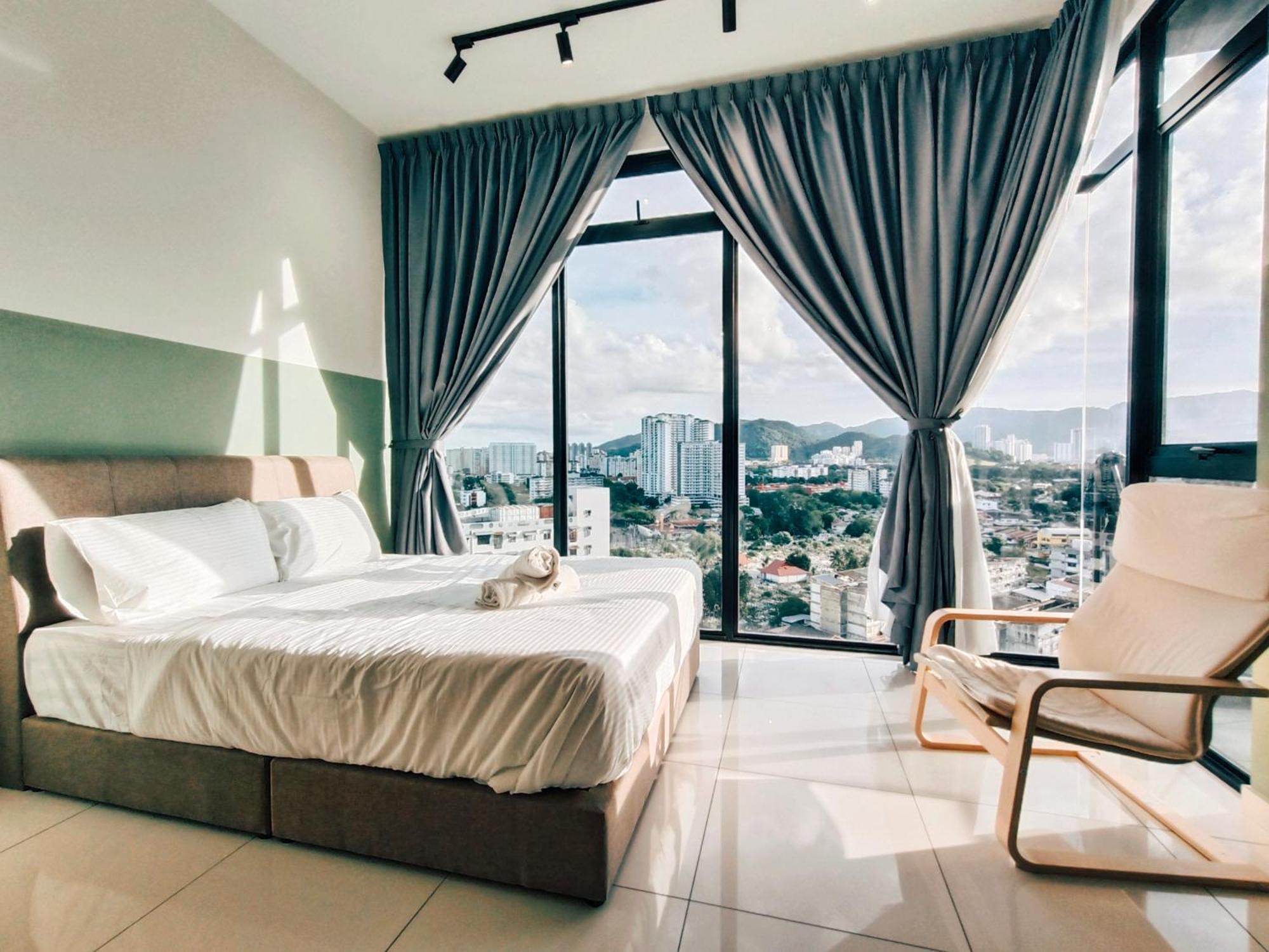 New 2Br Georgetown Warm And Lovely Homestay 10Pax-无敌美景两房民宿 Beacon Executive Suite ภายนอก รูปภาพ
