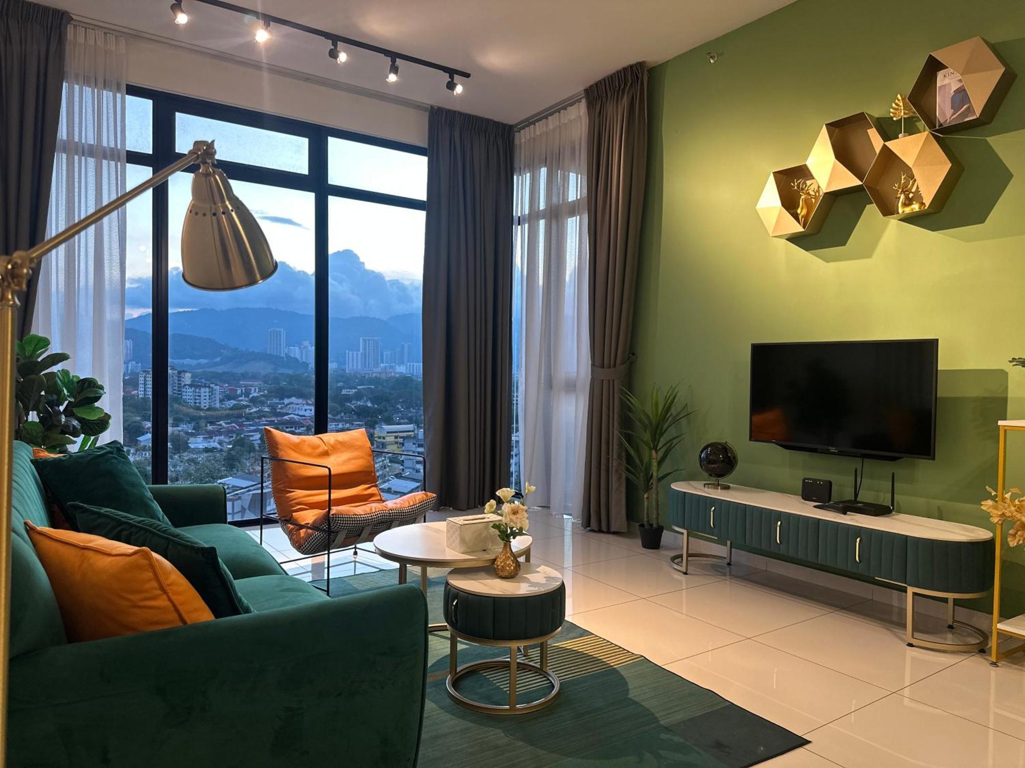 New 2Br Georgetown Warm And Lovely Homestay 10Pax-无敌美景两房民宿 Beacon Executive Suite ภายนอก รูปภาพ