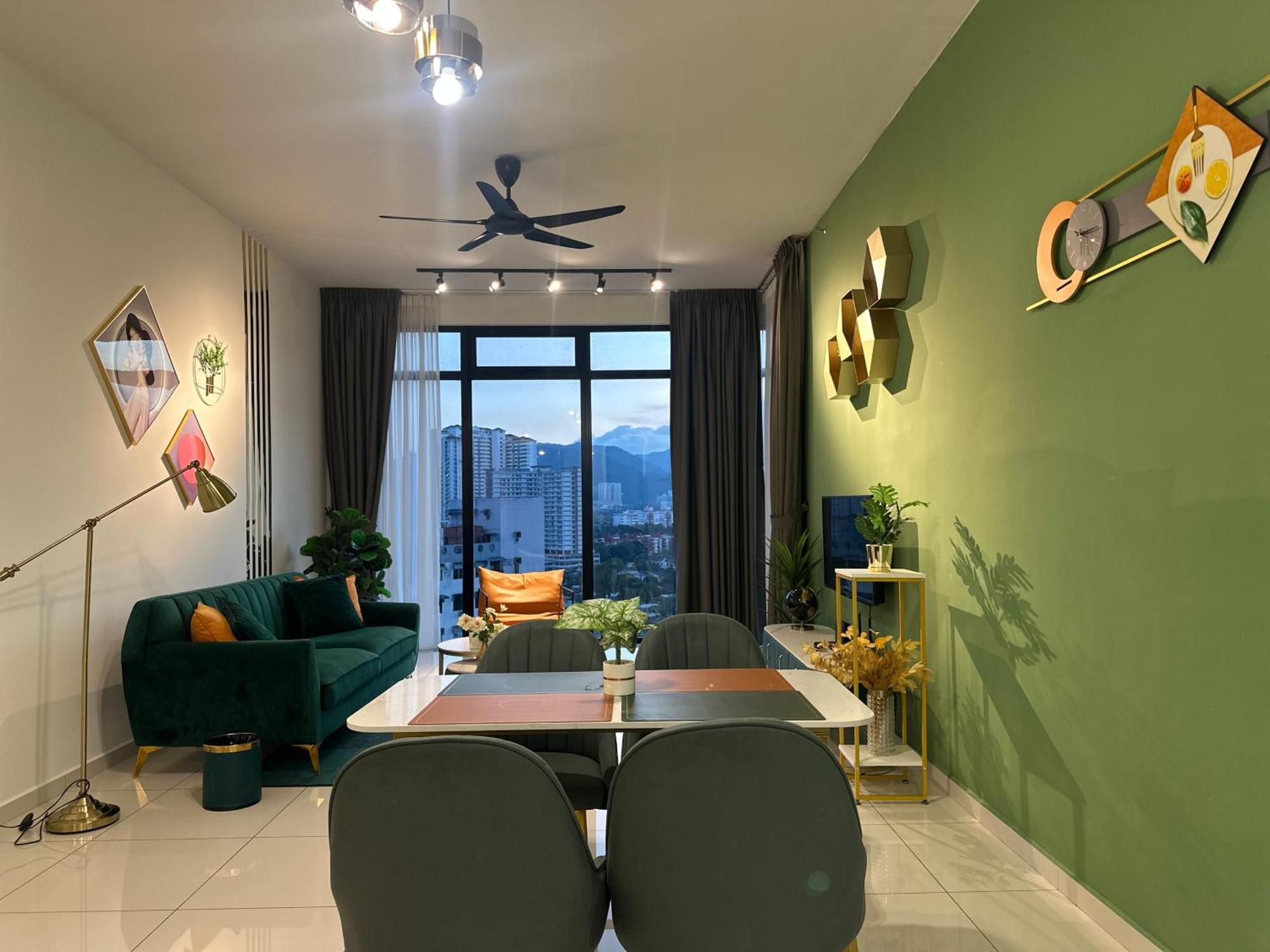 New 2Br Georgetown Warm And Lovely Homestay 10Pax-无敌美景两房民宿 Beacon Executive Suite ภายนอก รูปภาพ